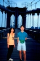 Io e la mi mamma sul ponte di Brooklyn.